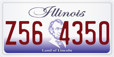 IL license plate Z564350