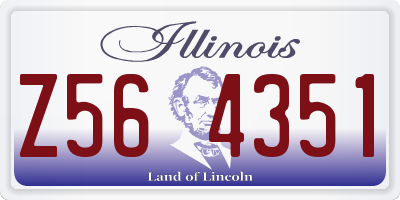 IL license plate Z564351