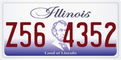 IL license plate Z564352