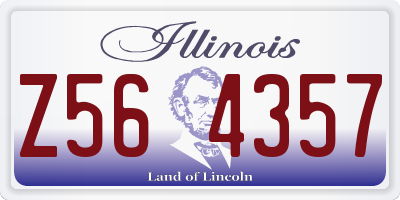 IL license plate Z564357