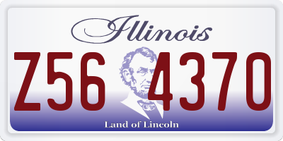 IL license plate Z564370