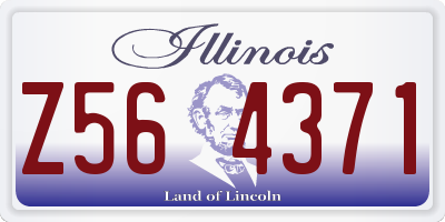 IL license plate Z564371