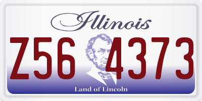 IL license plate Z564373