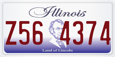 IL license plate Z564374