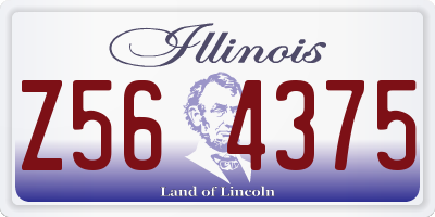 IL license plate Z564375