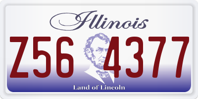 IL license plate Z564377