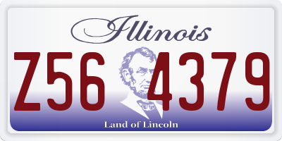 IL license plate Z564379