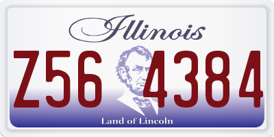 IL license plate Z564384