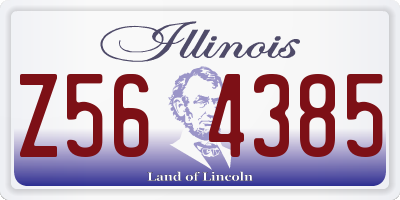 IL license plate Z564385