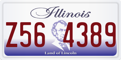 IL license plate Z564389