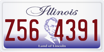 IL license plate Z564391