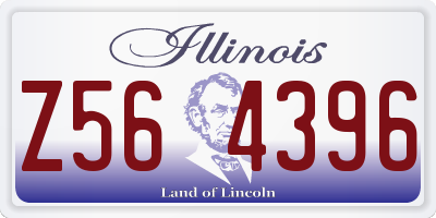 IL license plate Z564396