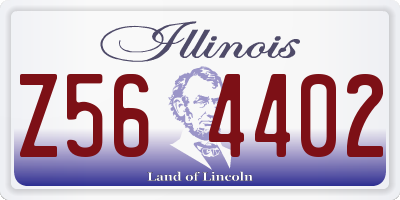 IL license plate Z564402