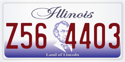 IL license plate Z564403