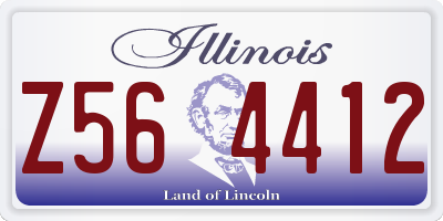 IL license plate Z564412