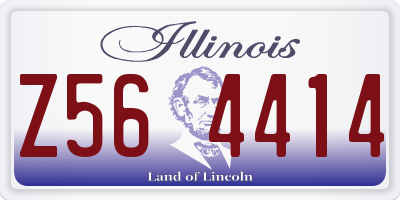 IL license plate Z564414