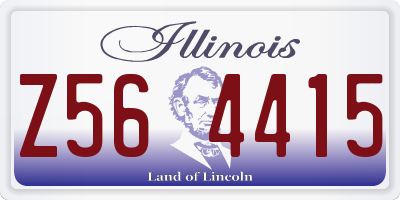 IL license plate Z564415