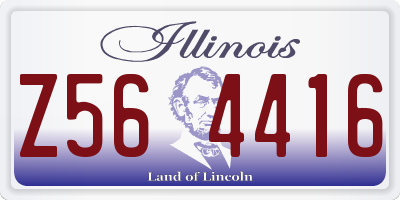 IL license plate Z564416