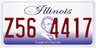 IL license plate Z564417