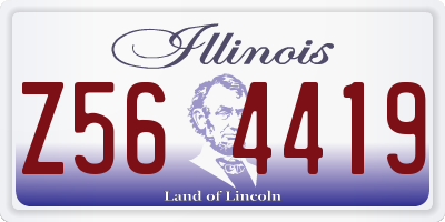 IL license plate Z564419