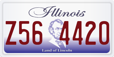IL license plate Z564420
