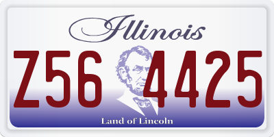 IL license plate Z564425