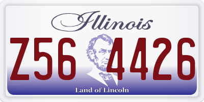 IL license plate Z564426