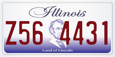 IL license plate Z564431