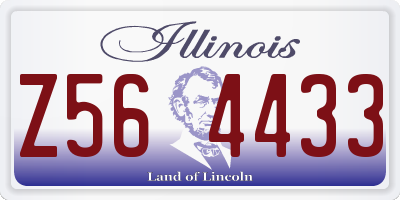 IL license plate Z564433