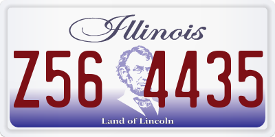 IL license plate Z564435