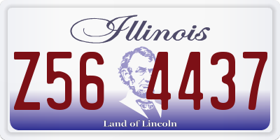 IL license plate Z564437