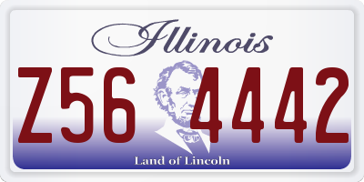 IL license plate Z564442