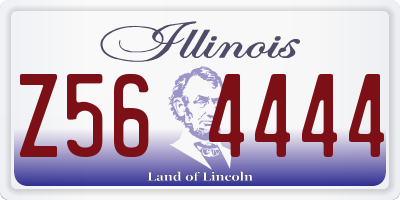 IL license plate Z564444