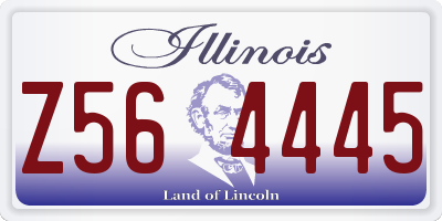 IL license plate Z564445