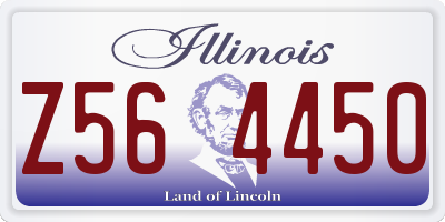 IL license plate Z564450