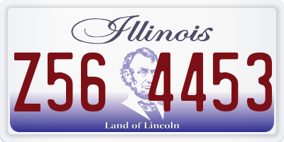 IL license plate Z564453