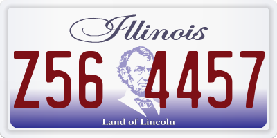 IL license plate Z564457