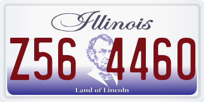 IL license plate Z564460