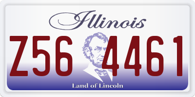 IL license plate Z564461