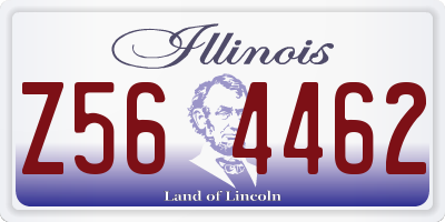 IL license plate Z564462