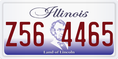 IL license plate Z564465