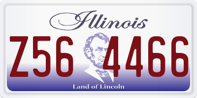 IL license plate Z564466