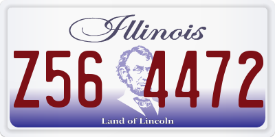 IL license plate Z564472
