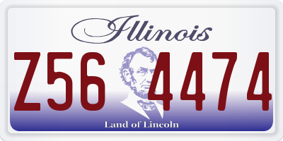 IL license plate Z564474