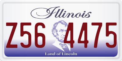 IL license plate Z564475