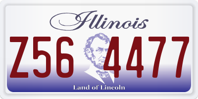 IL license plate Z564477