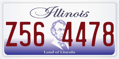 IL license plate Z564478