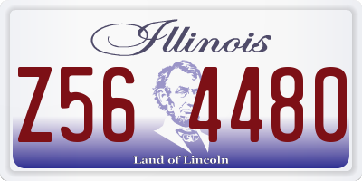 IL license plate Z564480