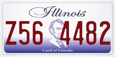 IL license plate Z564482