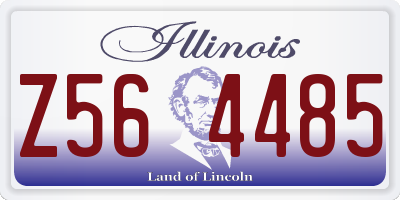 IL license plate Z564485